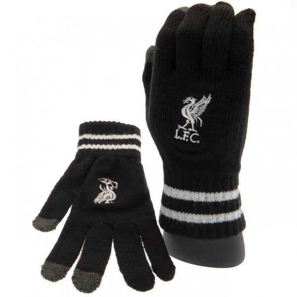 Liverpool Touchscreen Knitted Gloves Youths BK
