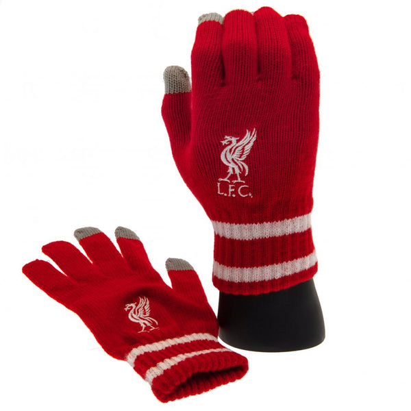 Liverpool Touchscreen Knitted Gloves Youths RD