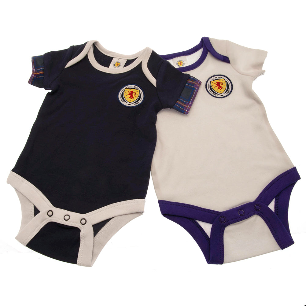 Scottish FA 2 Pack Bodysuit 3-6 Mths TN