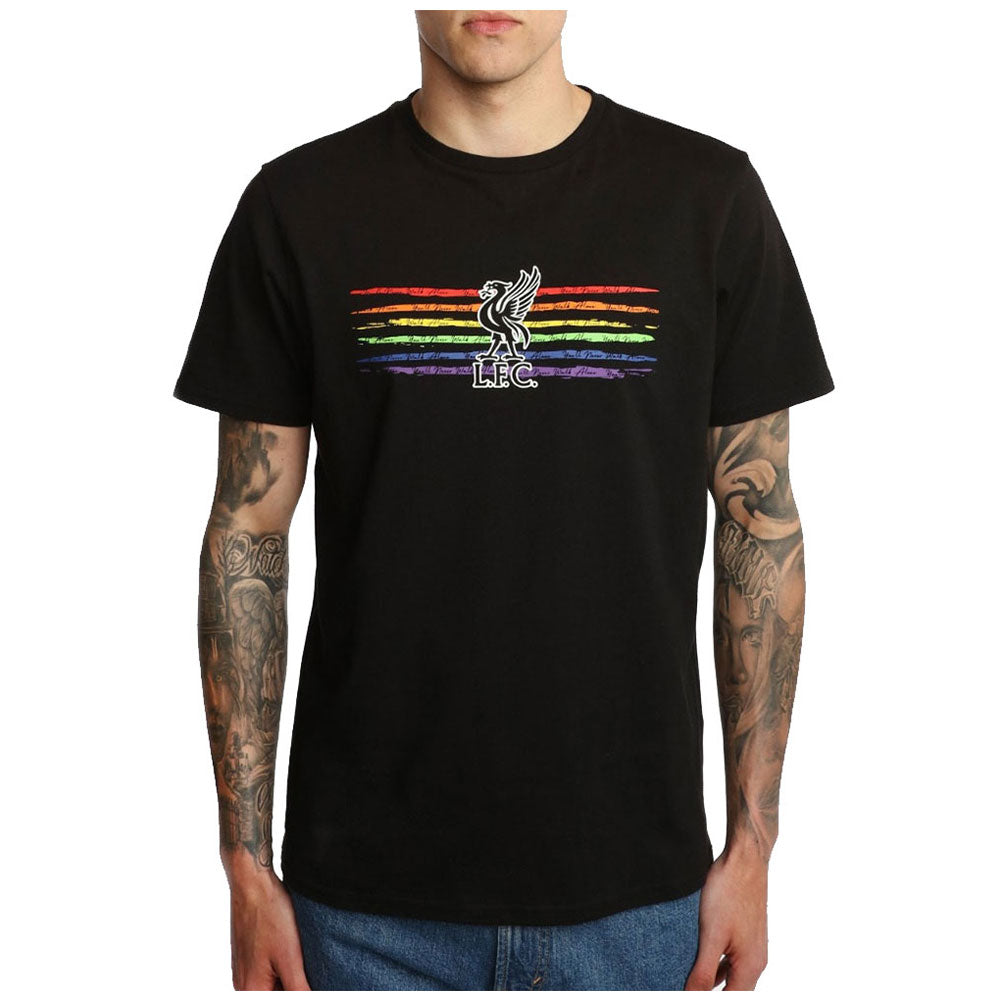 Liverpool Liverbird Pride T Shirt Mens Black Medium