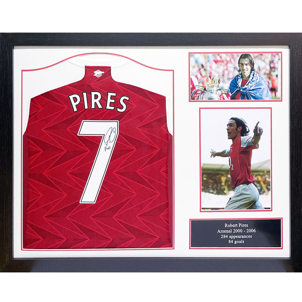 Arsenal Pires Signed Shirt (Framed)