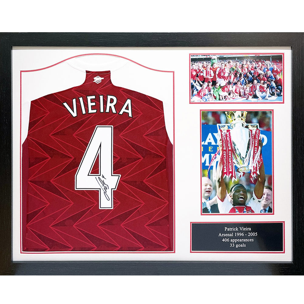 Arsenal Vieira Signed Shirt (Framed)