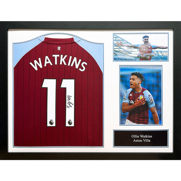 Aston Villa Watkins Signed Shirt (Framed)