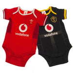 Wales Rugby 2 Pack Bodysuit 0/3 mths SP
