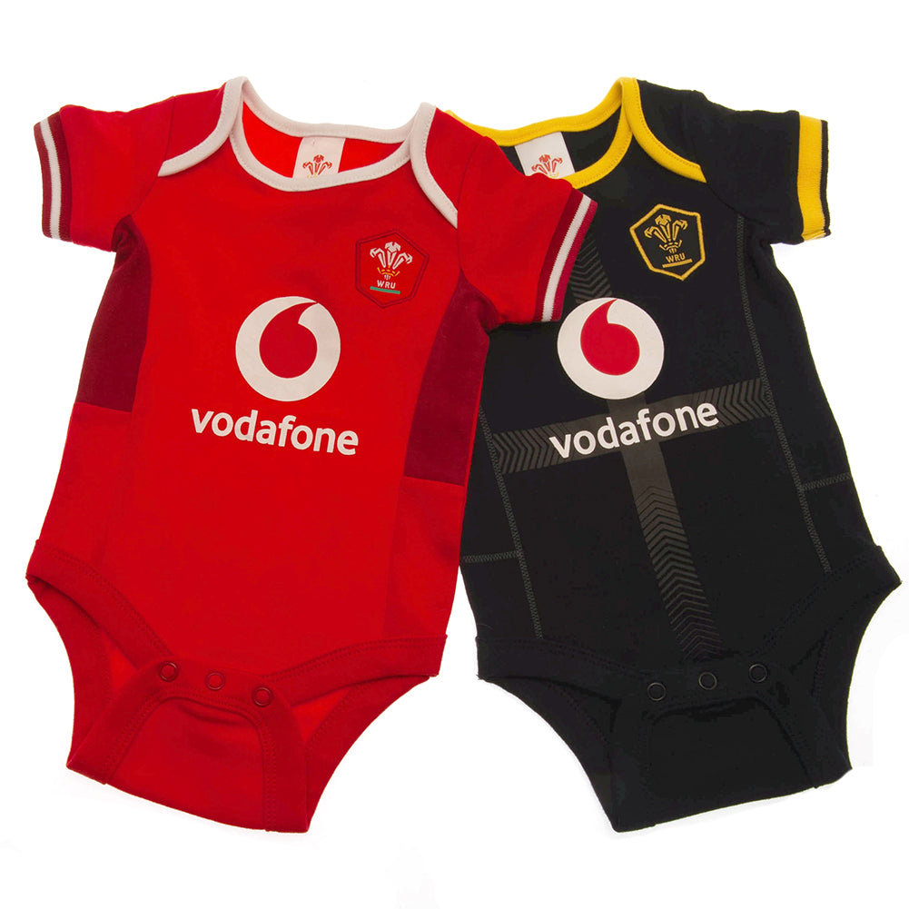 Wales Rugby 2 Pack Bodysuit 6/9 mths SP