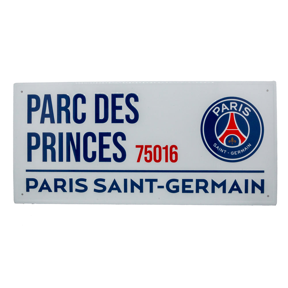 Paris Saint Germain White Street Sign