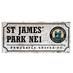 Newcastle United Retro Street Sign