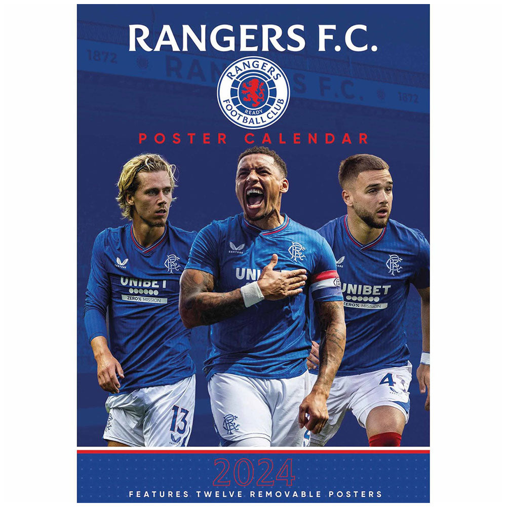 Rangers A3 Calendar 2024