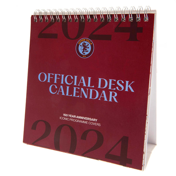 Aston Villa Desktop Calendar 2024