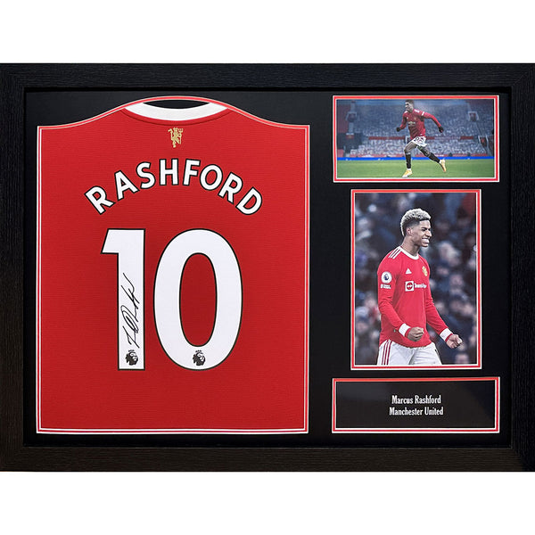 Manchester United Rashford Signed Shirt (Framed)