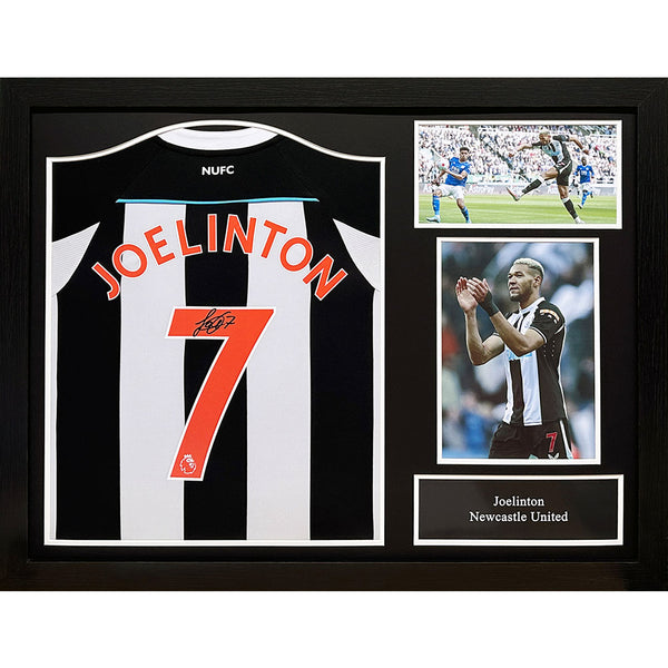 Newcastle United Joelinton Signed Shirt (Framed)