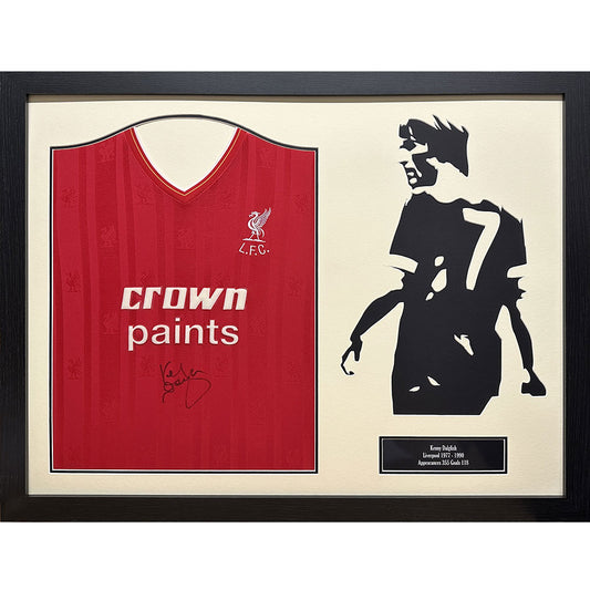 Liverpool 1986 Dalglish Signed Shirt Silhouette