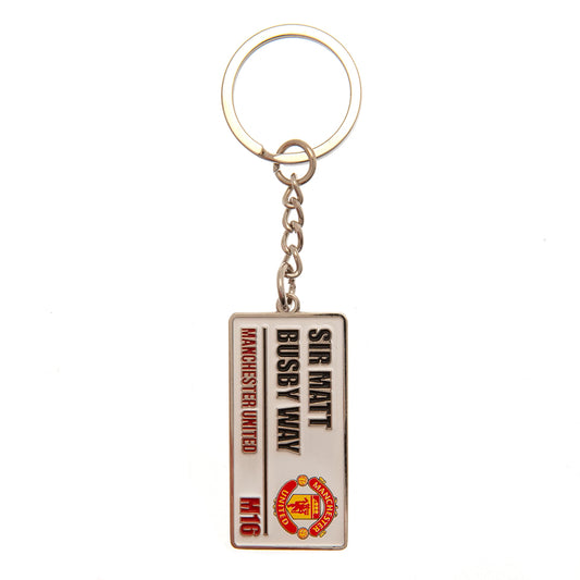 Manchester United Embossed Street Sign Keyring