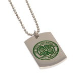 Celtic Enamel Crest Dog Tag & Chain