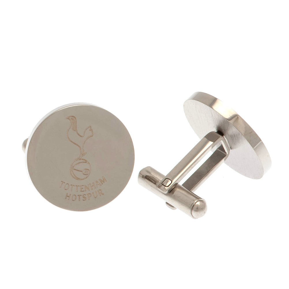 Tottenham Hotspur Stainless Steel Round Cufflinks