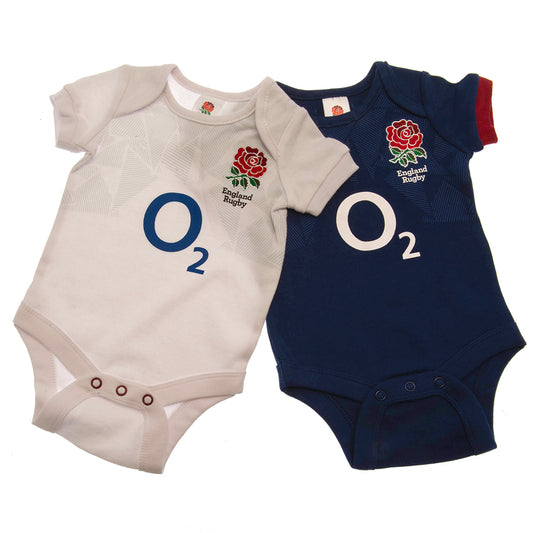 England Rugby 2 Pack Bodysuit 9/12 mths PC