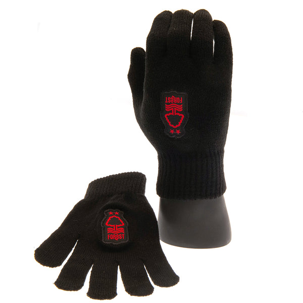 Nottingham Forest Knitted Gloves Junior