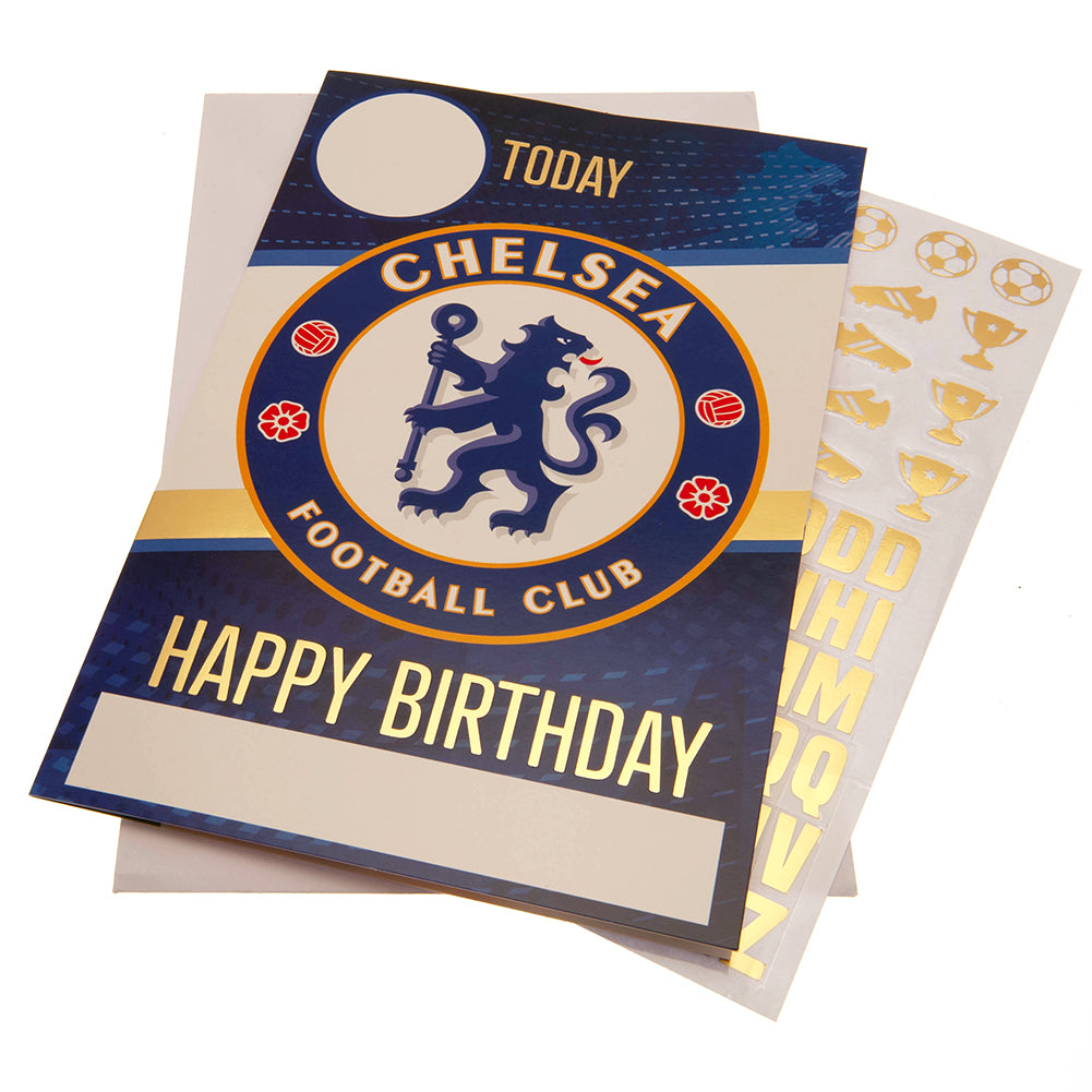 Chelsea Birthday Card With Stickers