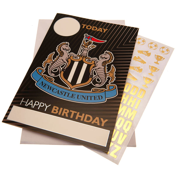 Newcastle United Birthday Card With Stickers