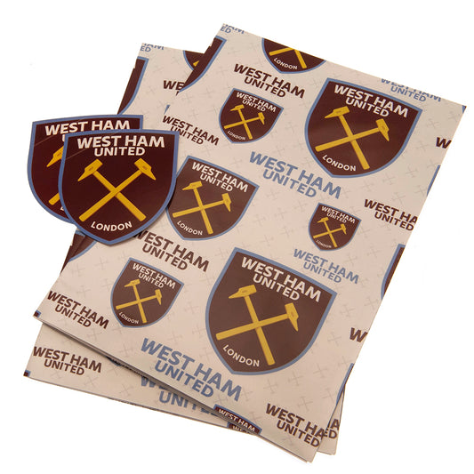 West Ham United Text Gift Wrap