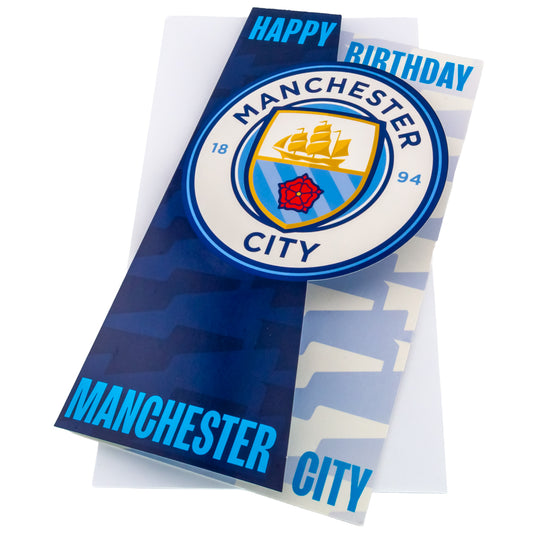 Manchester City Crest Birthday Card