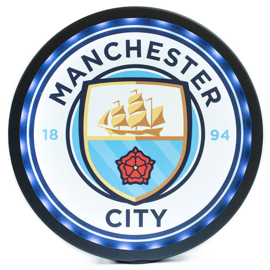 Manchester City Metal LED Logo Sign