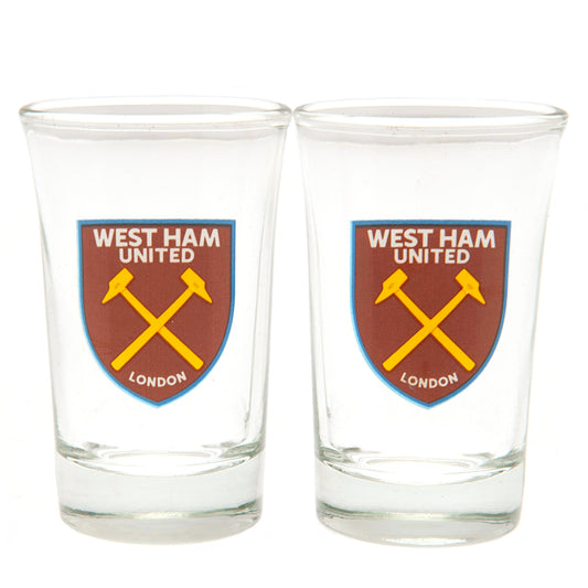 West Ham United 2pk Shot Glass Set