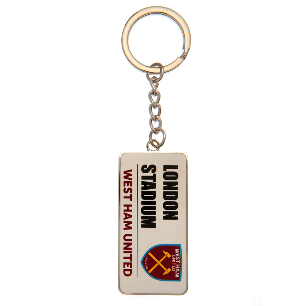 West Ham United Street Sign Keyring