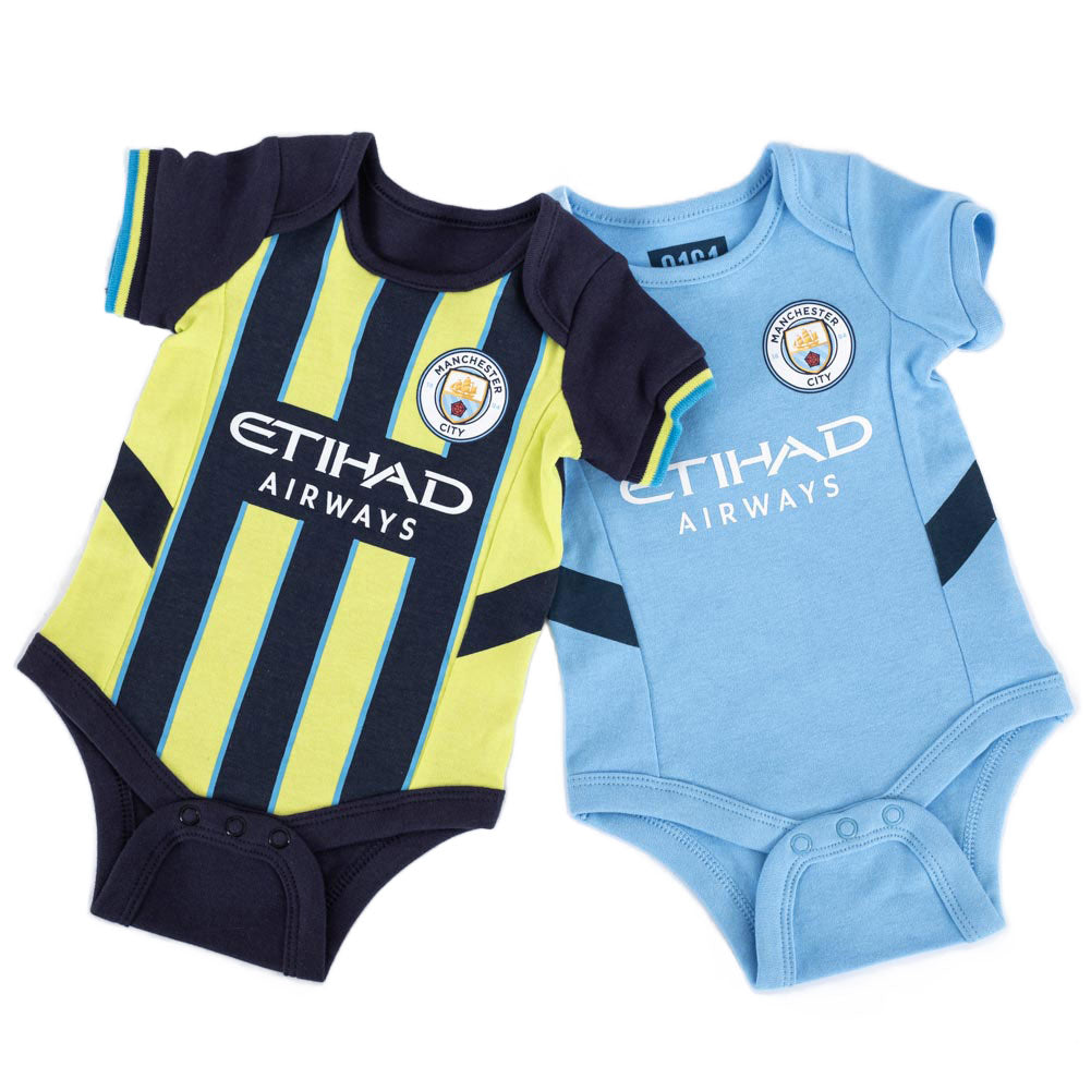 Manchester City 24/25 Season 2 Pack Bodysuit 6-9 Mths