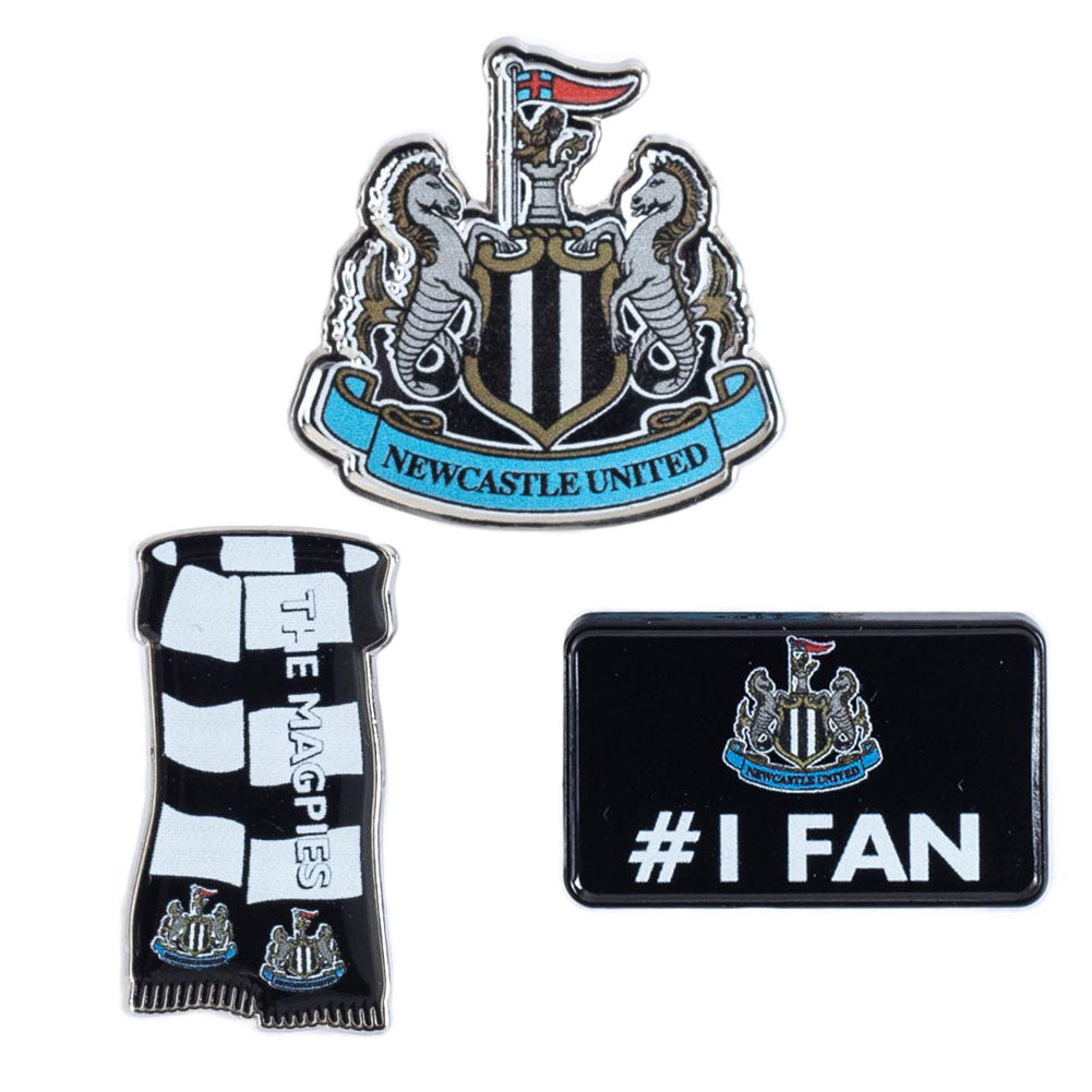 Newcastle United 3pc Badge Set