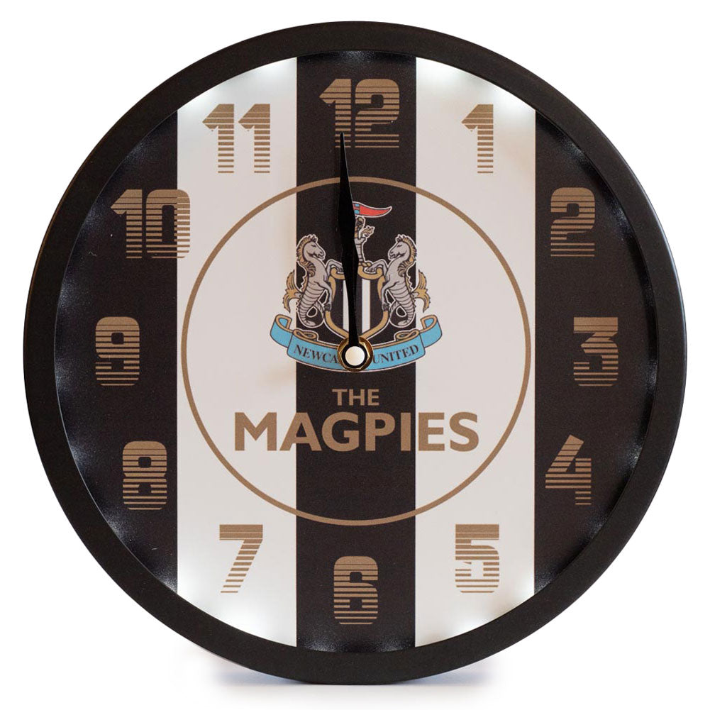 Newcastle United LED Stripe Wall Clock