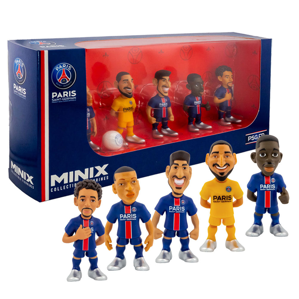 Paris Saint Germain MINIX Figures 7cm 5pk