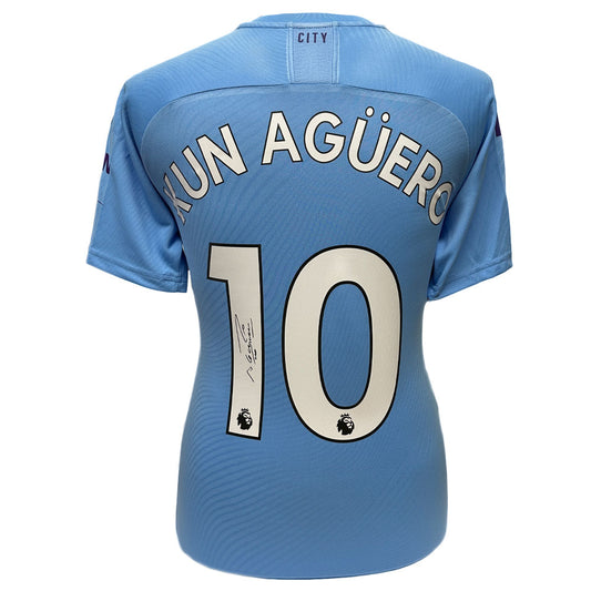 Manchester City Aguero Signed Shirt