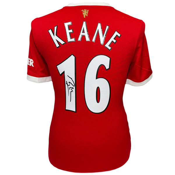 Manchester United Keane Signed Shirt