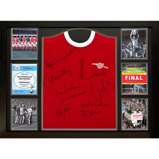 Arsenal 1971 Double Winners Signed Shirt (Framed)