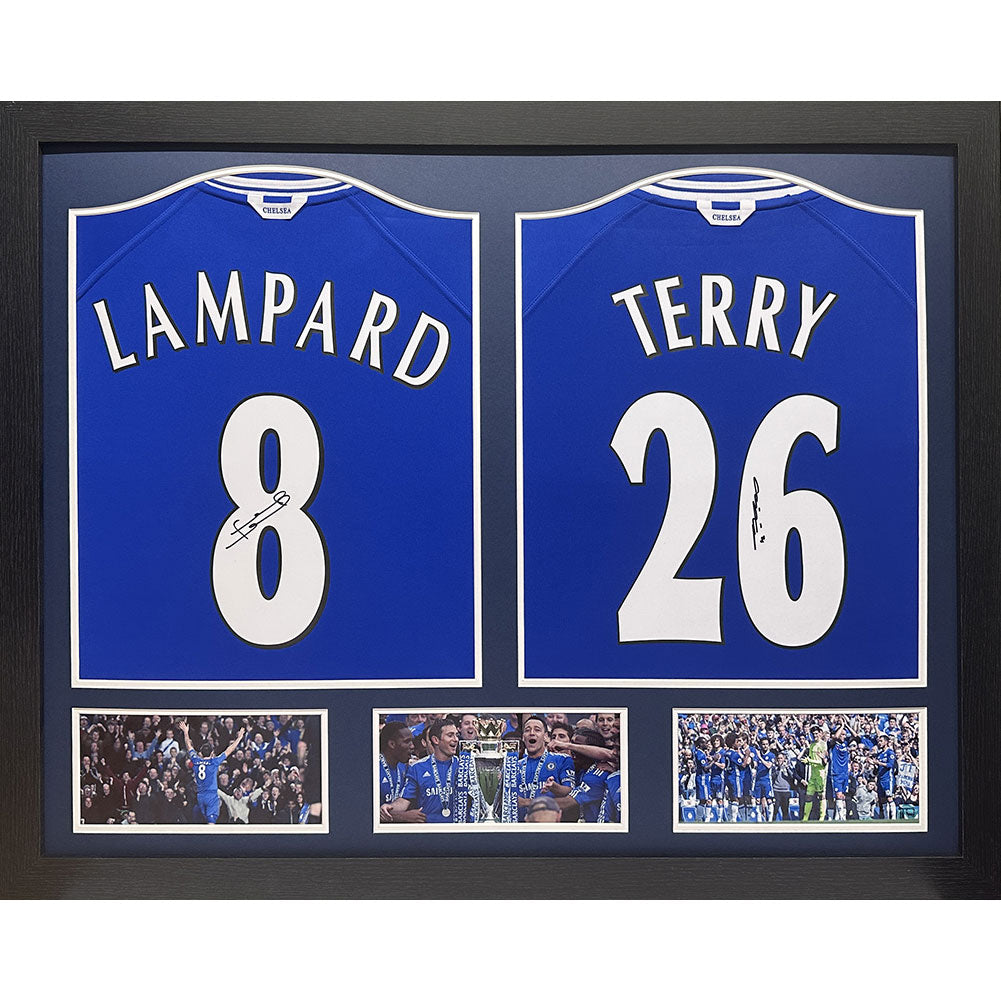 Chelsea Lampard & Terry Signed Shirts (Dual Framed)