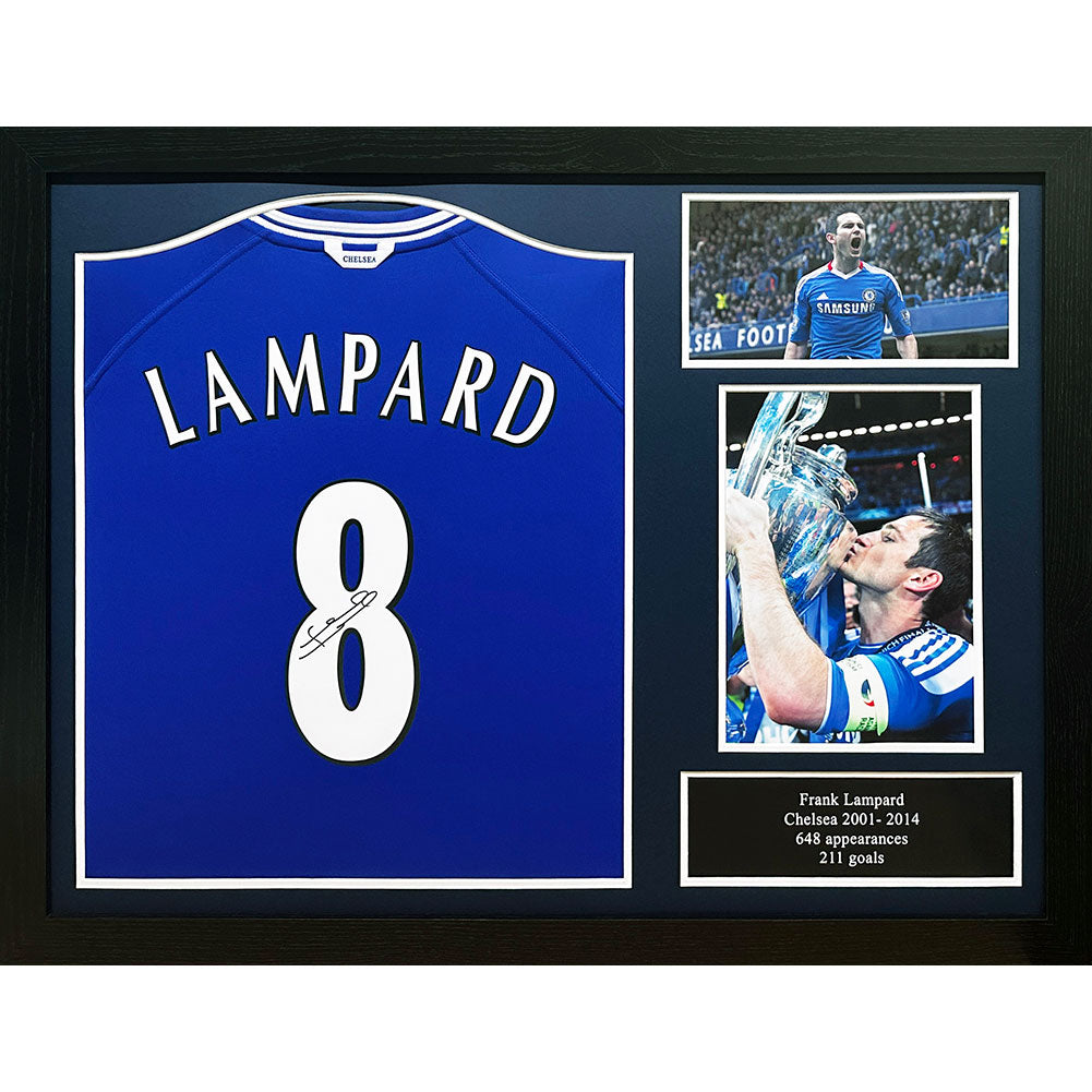 Chelsea Lampard Signed Shirt (Framed)