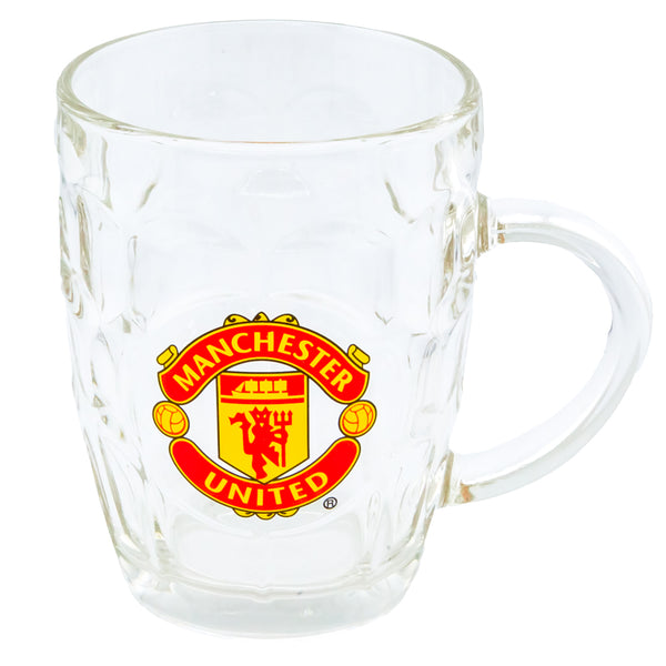 Manchester United Dimple Glass Tankard