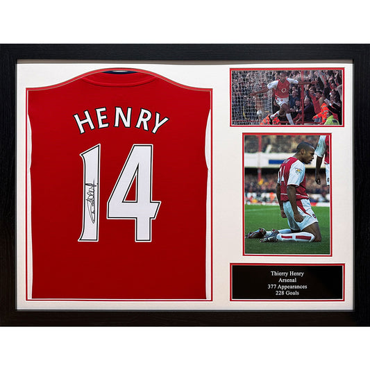 Arsenal Henry Signed Shirt (Framed)