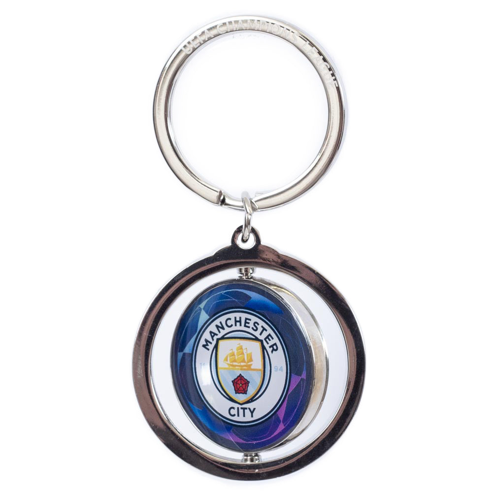 Manchester City UCL Spinner Keyring