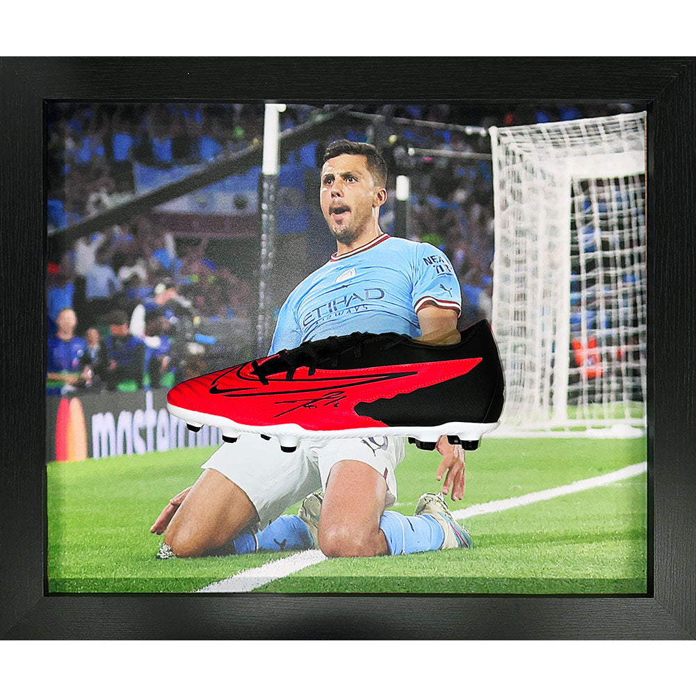 Manchester City Rodri Signed Boot (Framed)