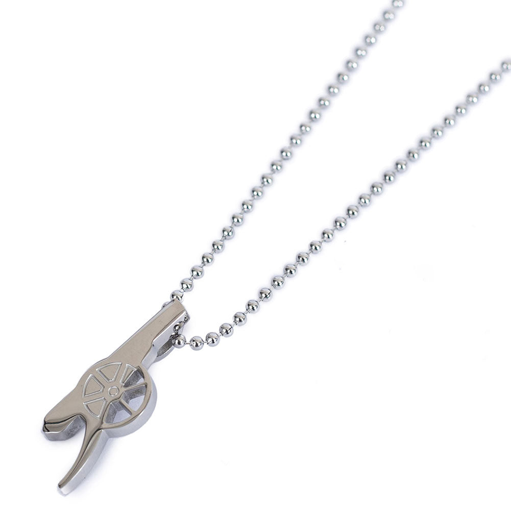 Arsenal Stainless Steel Cannon Pendant & Chain