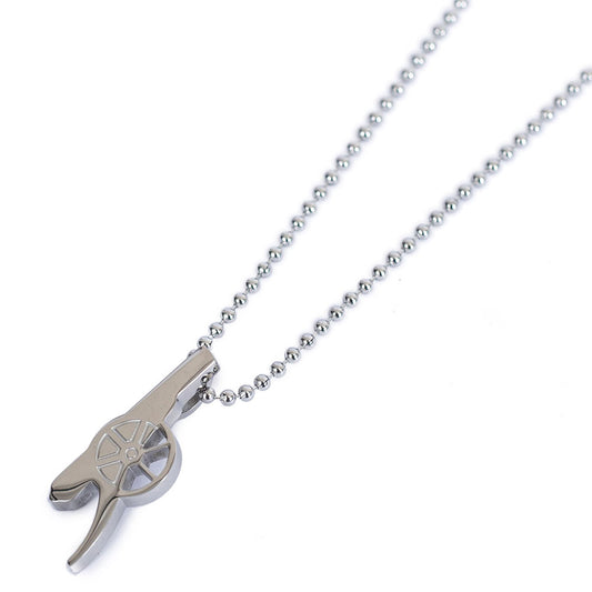 Arsenal Stainless Steel Cannon Pendant & Chain