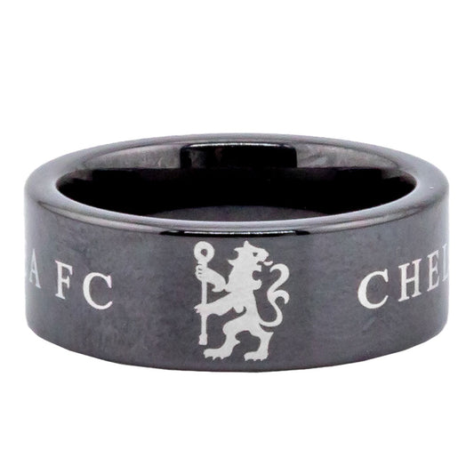 Chelsea Black Ceramic Ring Large