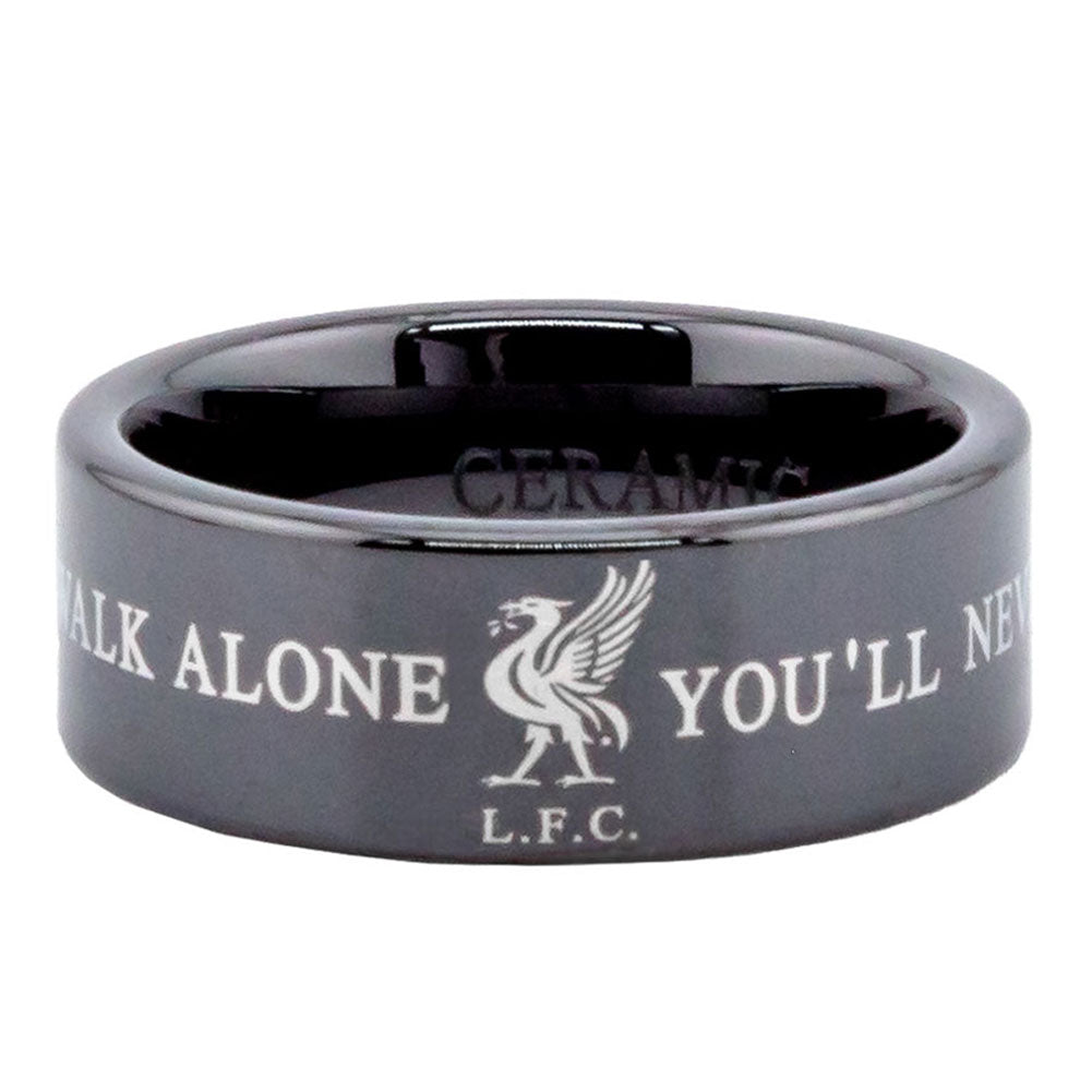 Liverpool Black Ceramic Ring Large