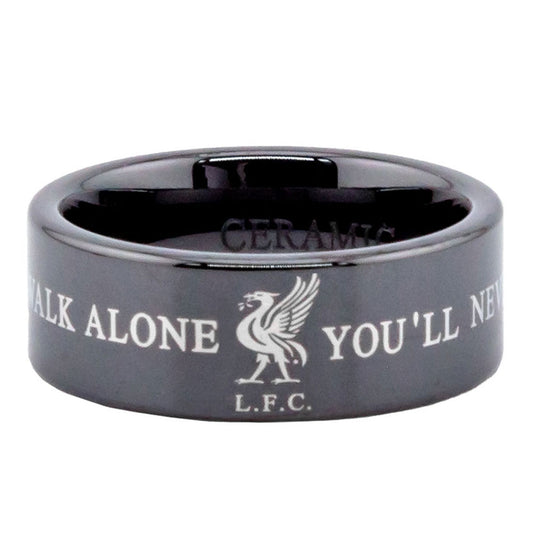Liverpool Black Ceramic Ring Large