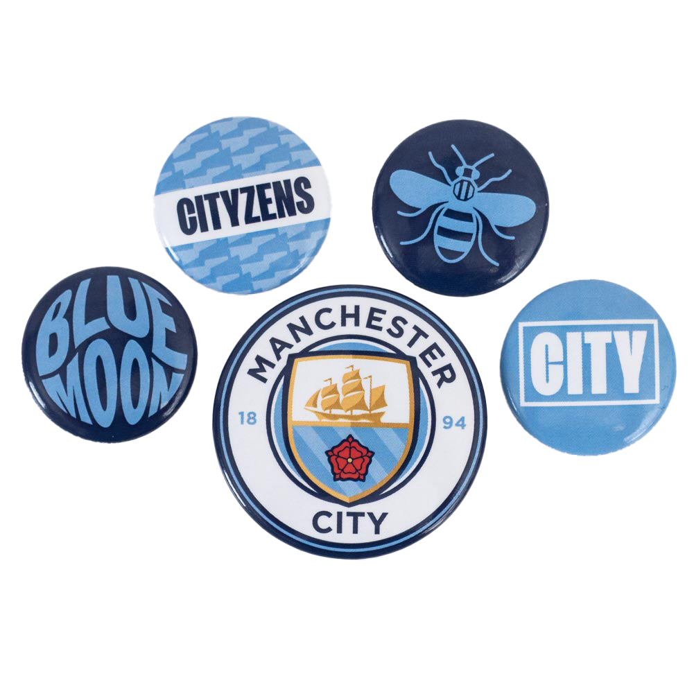 Manchester City Button Badge Set