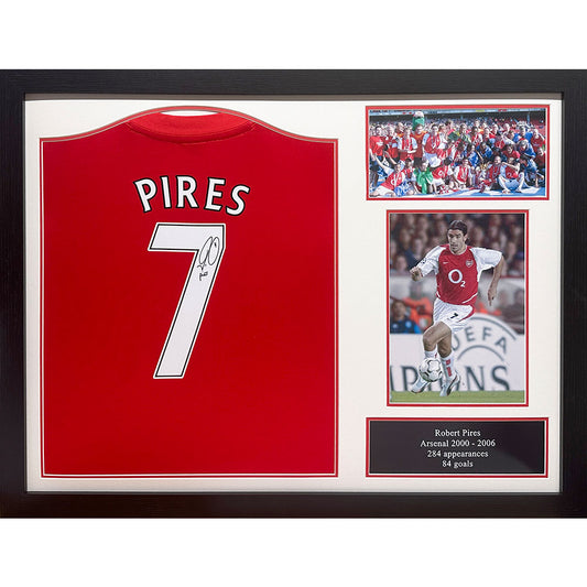 Arsenal Pires Signed Shirt (Framed)