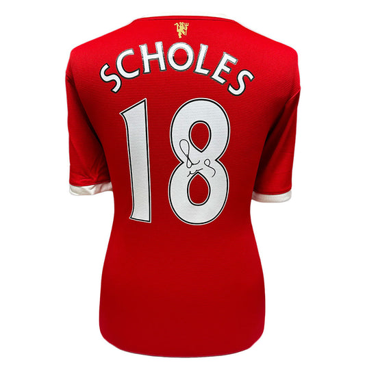 Manchester United Scholes Signed Shirt