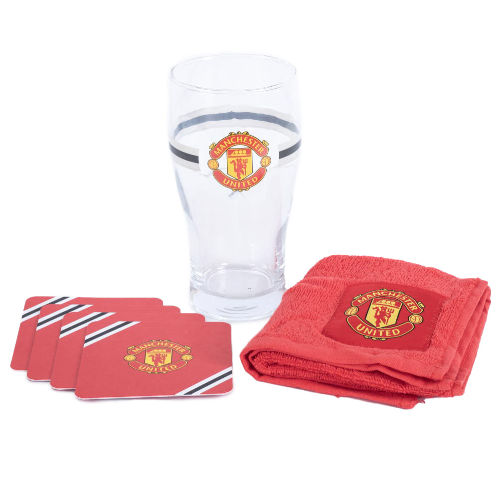 Manchester United Core Stripe Mini Bar Set
